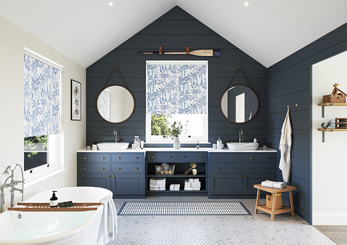 Miami Beach, Indigo - Twist&Fit Roller Blind - Image 8